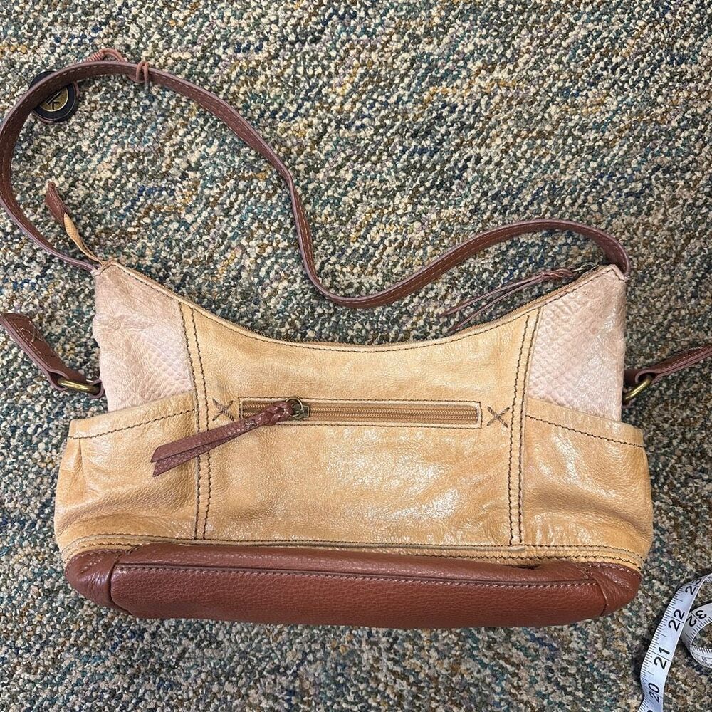 The Sak Faux leather beige tan shoulder bag